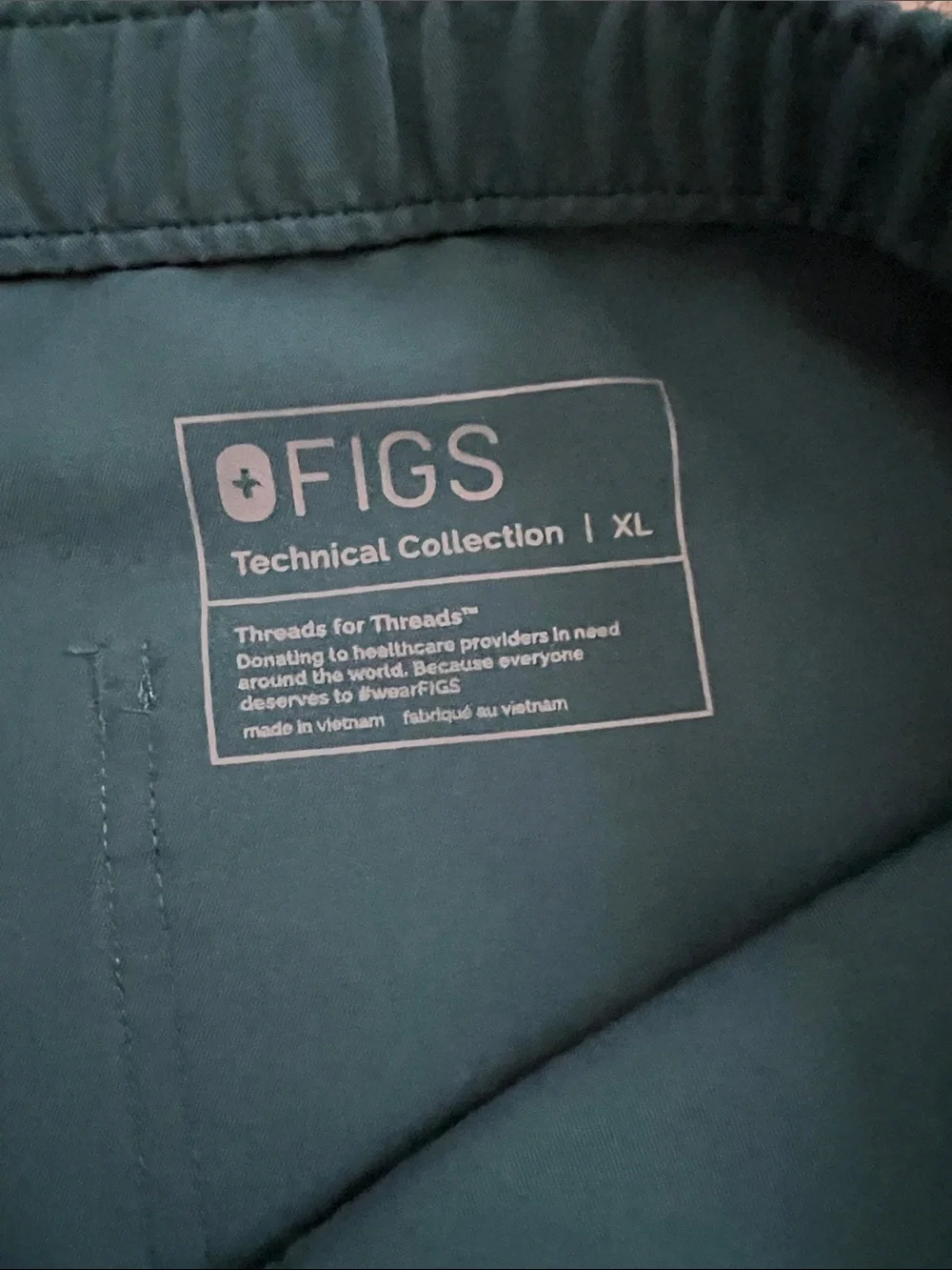 Like New! FIGS Cairo Straight Leg Scrub Trouser™ PO#1643 Caribbean Blue Size XL
